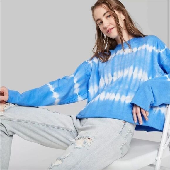wild fable Tops - Wild Fable | Tie Dye French Terry Sweatshirt